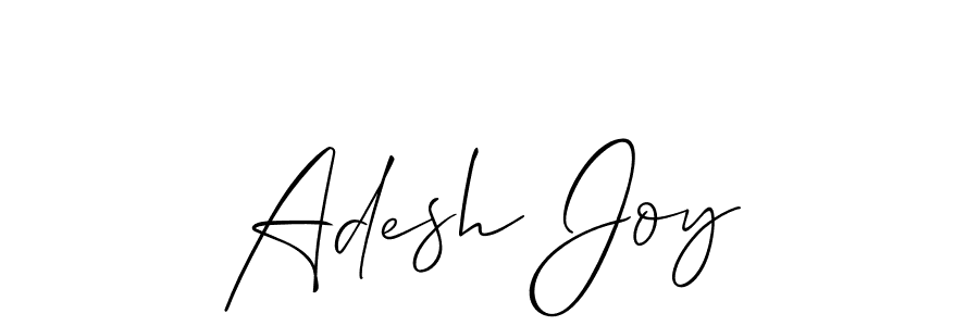 Design your own signature with our free online signature maker. With this signature software, you can create a handwritten (Allison_Script) signature for name Adesh Joy. Adesh Joy signature style 2 images and pictures png