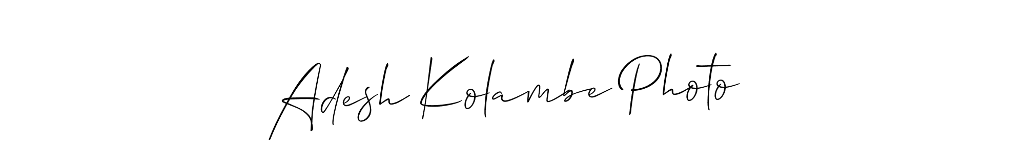 Make a beautiful signature design for name Adesh Kolambe Photo . Use this online signature maker to create a handwritten signature for free. Adesh Kolambe Photo  signature style 2 images and pictures png