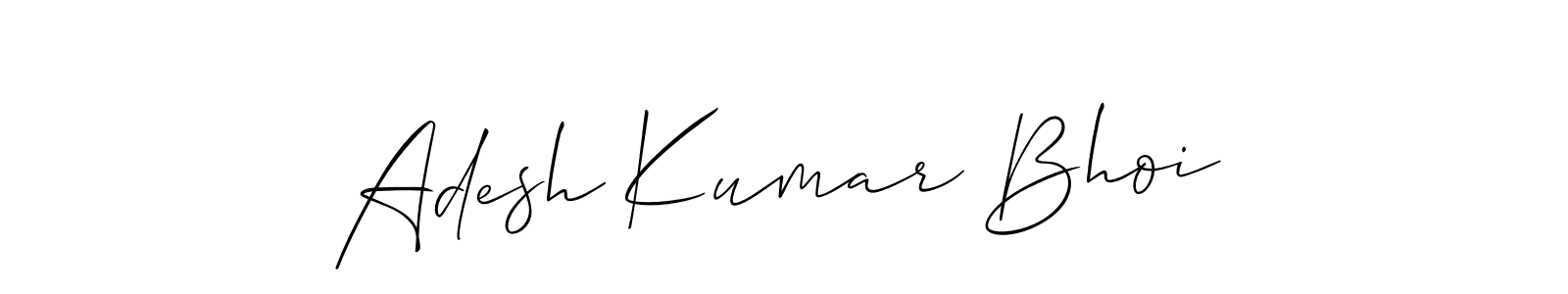 Design your own signature with our free online signature maker. With this signature software, you can create a handwritten (Allison_Script) signature for name Adesh Kumar Bhoi. Adesh Kumar Bhoi signature style 2 images and pictures png