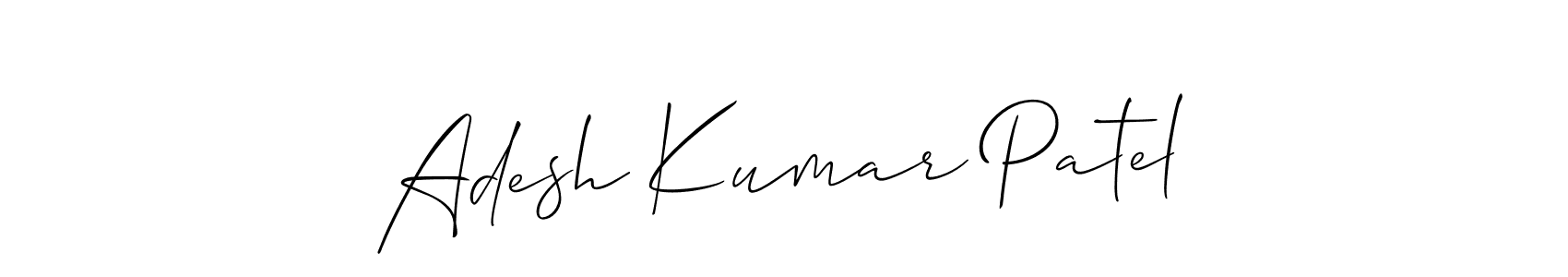if you are searching for the best signature style for your name Adesh Kumar Patel. so please give up your signature search. here we have designed multiple signature styles  using Allison_Script. Adesh Kumar Patel signature style 2 images and pictures png