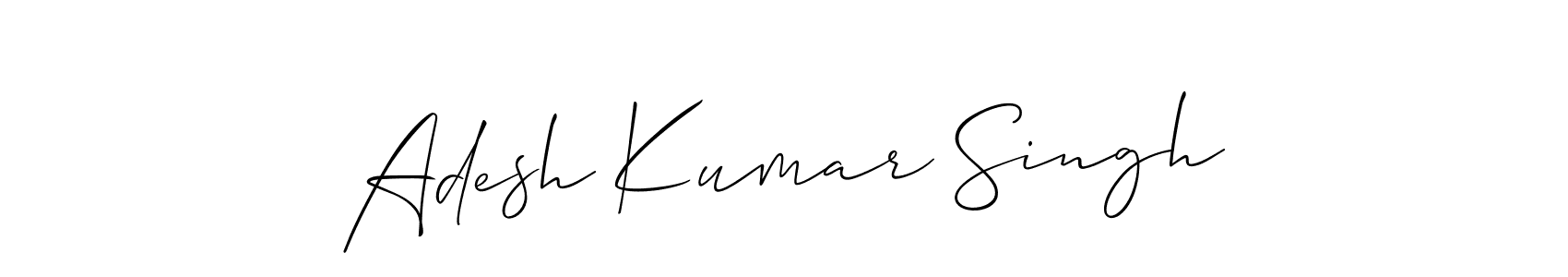 Make a beautiful signature design for name Adesh Kumar Singh. Use this online signature maker to create a handwritten signature for free. Adesh Kumar Singh signature style 2 images and pictures png