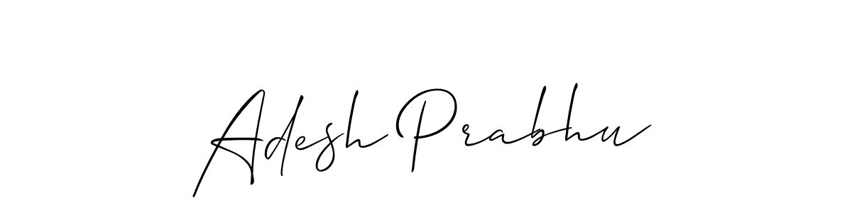 Also You can easily find your signature by using the search form. We will create Adesh Prabhu name handwritten signature images for you free of cost using Allison_Script sign style. Adesh Prabhu signature style 2 images and pictures png