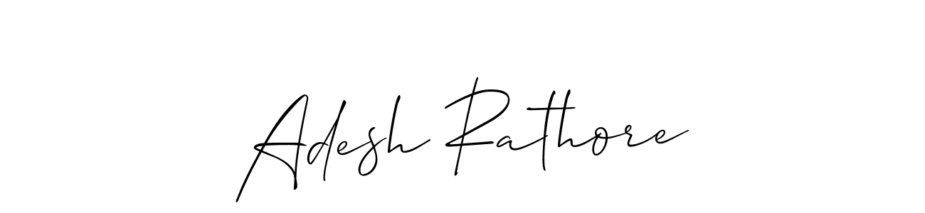Make a beautiful signature design for name Adesh Rathore. With this signature (Allison_Script) style, you can create a handwritten signature for free. Adesh Rathore signature style 2 images and pictures png