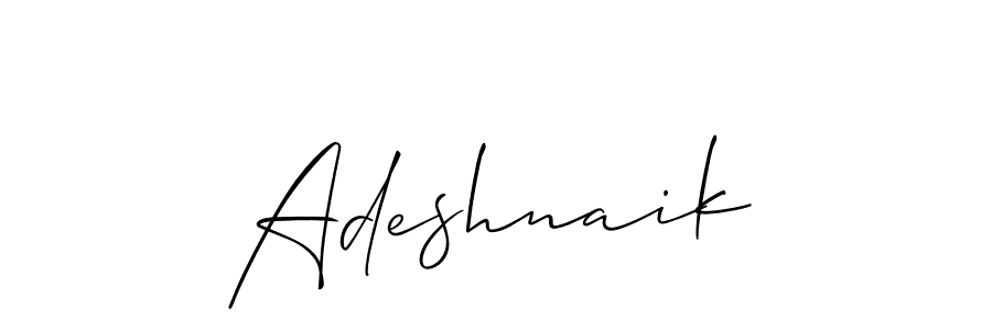 How to make Adeshnaik name signature. Use Allison_Script style for creating short signs online. This is the latest handwritten sign. Adeshnaik signature style 2 images and pictures png