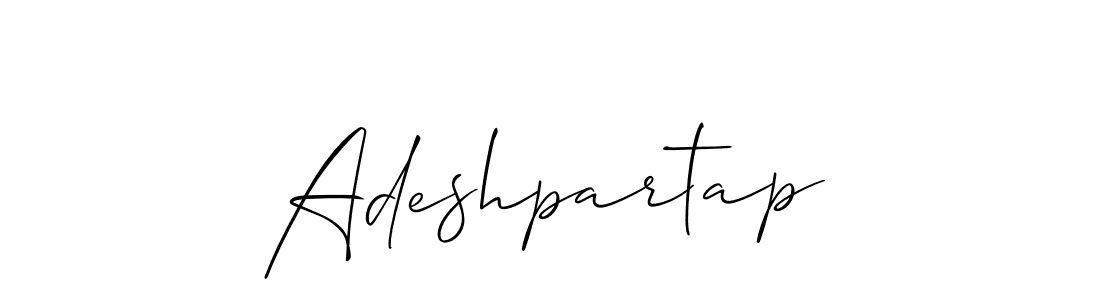 Create a beautiful signature design for name Adeshpartap. With this signature (Allison_Script) fonts, you can make a handwritten signature for free. Adeshpartap signature style 2 images and pictures png