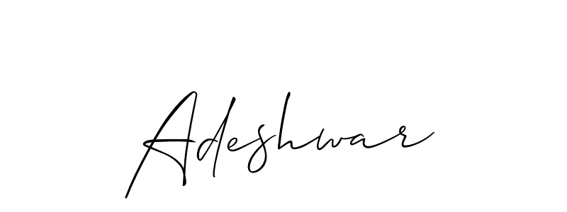 Allison_Script is a professional signature style that is perfect for those who want to add a touch of class to their signature. It is also a great choice for those who want to make their signature more unique. Get Adeshwar name to fancy signature for free. Adeshwar signature style 2 images and pictures png