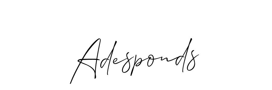 if you are searching for the best signature style for your name Adesponds. so please give up your signature search. here we have designed multiple signature styles  using Allison_Script. Adesponds signature style 2 images and pictures png