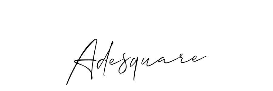 Also we have Adesquare name is the best signature style. Create professional handwritten signature collection using Allison_Script autograph style. Adesquare signature style 2 images and pictures png