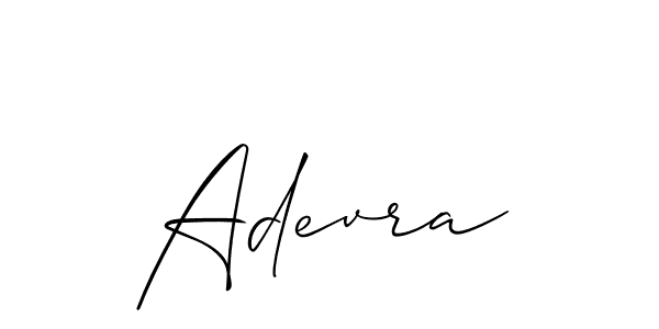 Best and Professional Signature Style for Adevra. Allison_Script Best Signature Style Collection. Adevra signature style 2 images and pictures png