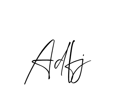 How to Draw Adfj signature style? Allison_Script is a latest design signature styles for name Adfj. Adfj signature style 2 images and pictures png