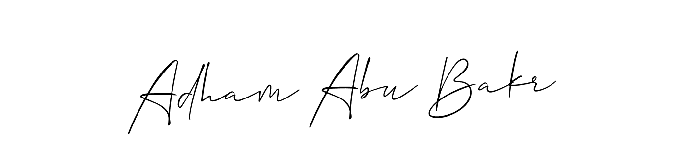 How to Draw Adham Abu Bakr signature style? Allison_Script is a latest design signature styles for name Adham Abu Bakr. Adham Abu Bakr signature style 2 images and pictures png