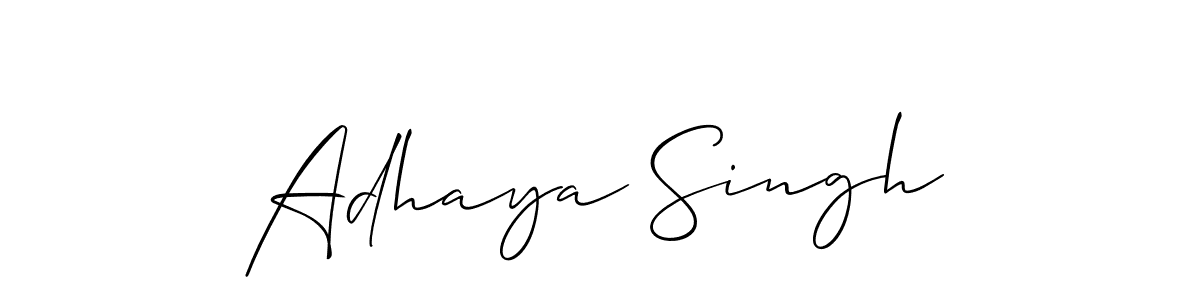 Also You can easily find your signature by using the search form. We will create Adhaya Singh name handwritten signature images for you free of cost using Allison_Script sign style. Adhaya Singh signature style 2 images and pictures png