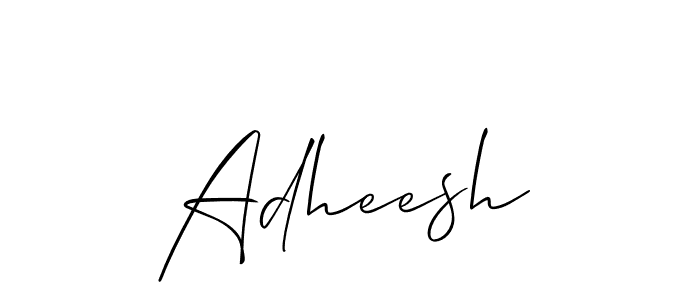 Make a beautiful signature design for name Adheesh. With this signature (Allison_Script) style, you can create a handwritten signature for free. Adheesh signature style 2 images and pictures png