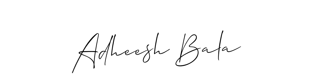 You should practise on your own different ways (Allison_Script) to write your name (Adheesh Bala) in signature. don't let someone else do it for you. Adheesh Bala signature style 2 images and pictures png