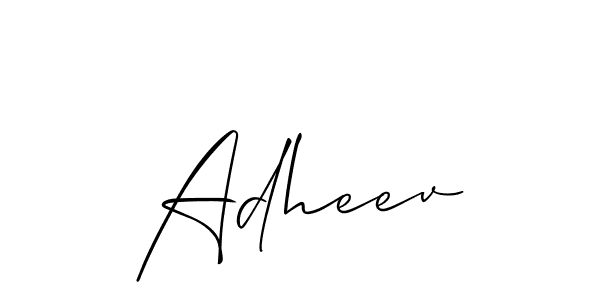 Make a beautiful signature design for name Adheev. With this signature (Allison_Script) style, you can create a handwritten signature for free. Adheev signature style 2 images and pictures png