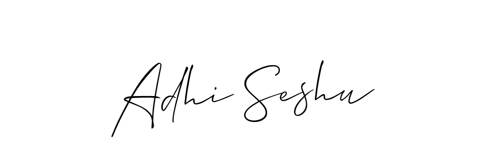 Also You can easily find your signature by using the search form. We will create Adhi Seshu name handwritten signature images for you free of cost using Allison_Script sign style. Adhi Seshu signature style 2 images and pictures png