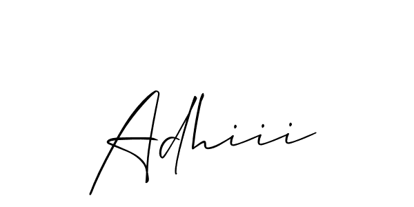 The best way (Allison_Script) to make a short signature is to pick only two or three words in your name. The name Adhiii include a total of six letters. For converting this name. Adhiii signature style 2 images and pictures png