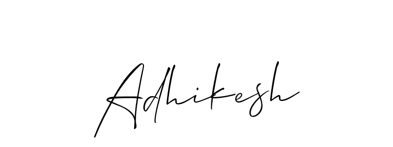 Make a beautiful signature design for name Adhikesh. With this signature (Allison_Script) style, you can create a handwritten signature for free. Adhikesh signature style 2 images and pictures png