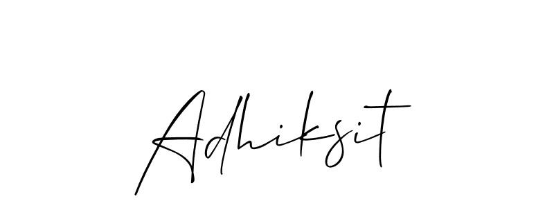 Similarly Allison_Script is the best handwritten signature design. Signature creator online .You can use it as an online autograph creator for name Adhiksit. Adhiksit signature style 2 images and pictures png