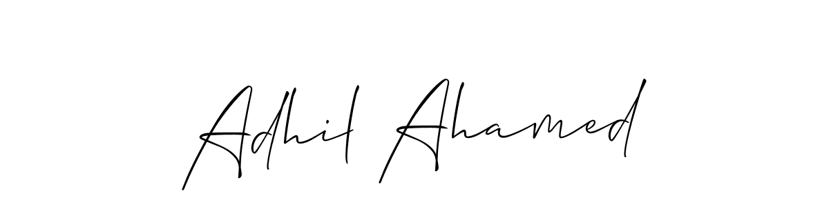 Similarly Allison_Script is the best handwritten signature design. Signature creator online .You can use it as an online autograph creator for name Adhil Ahamed. Adhil Ahamed signature style 2 images and pictures png