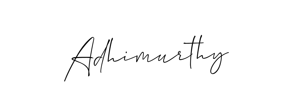 It looks lik you need a new signature style for name Adhimurthy. Design unique handwritten (Allison_Script) signature with our free signature maker in just a few clicks. Adhimurthy signature style 2 images and pictures png
