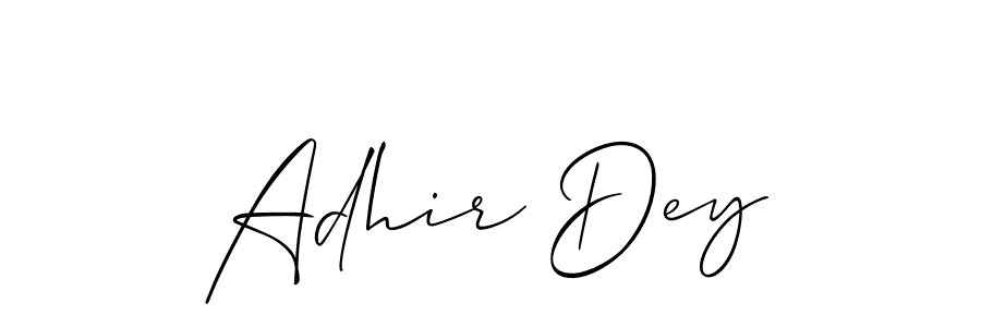This is the best signature style for the Adhir Dey name. Also you like these signature font (Allison_Script). Mix name signature. Adhir Dey signature style 2 images and pictures png