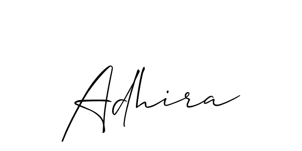 You can use this online signature creator to create a handwritten signature for the name Adhira. This is the best online autograph maker. Adhira signature style 2 images and pictures png