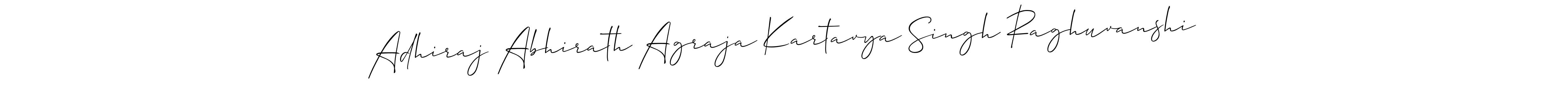 Create a beautiful signature design for name Adhiraj Abhirath Agraja Kartavya Singh Raghuvanshi. With this signature (Allison_Script) fonts, you can make a handwritten signature for free. Adhiraj Abhirath Agraja Kartavya Singh Raghuvanshi signature style 2 images and pictures png
