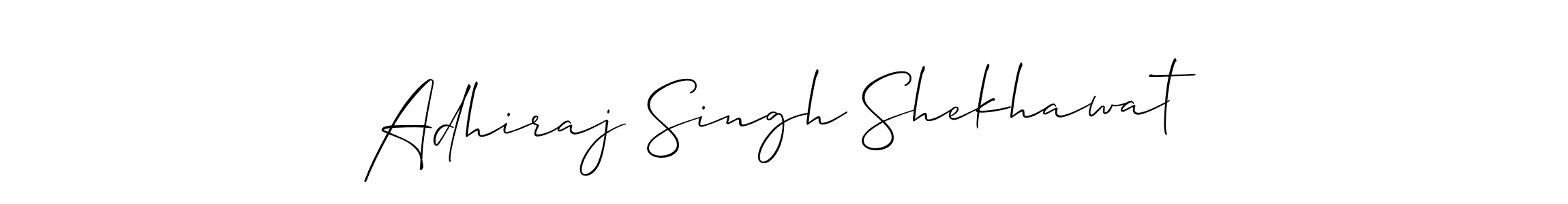 Design your own signature with our free online signature maker. With this signature software, you can create a handwritten (Allison_Script) signature for name Adhiraj Singh Shekhawat. Adhiraj Singh Shekhawat signature style 2 images and pictures png