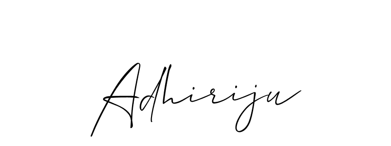 You can use this online signature creator to create a handwritten signature for the name Adhiriju. This is the best online autograph maker. Adhiriju signature style 2 images and pictures png
