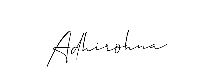 Make a beautiful signature design for name Adhirohna. With this signature (Allison_Script) style, you can create a handwritten signature for free. Adhirohna signature style 2 images and pictures png