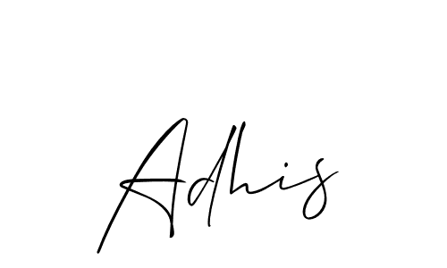 Create a beautiful signature design for name Adhis. With this signature (Allison_Script) fonts, you can make a handwritten signature for free. Adhis signature style 2 images and pictures png