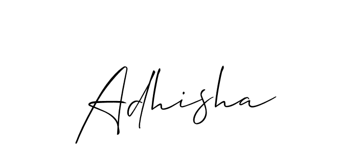 Also You can easily find your signature by using the search form. We will create Adhisha name handwritten signature images for you free of cost using Allison_Script sign style. Adhisha signature style 2 images and pictures png