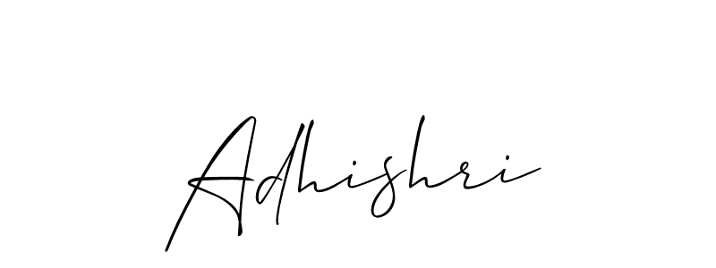 Make a beautiful signature design for name Adhishri. With this signature (Allison_Script) style, you can create a handwritten signature for free. Adhishri signature style 2 images and pictures png