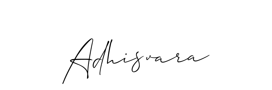 Use a signature maker to create a handwritten signature online. With this signature software, you can design (Allison_Script) your own signature for name Adhisvara. Adhisvara signature style 2 images and pictures png