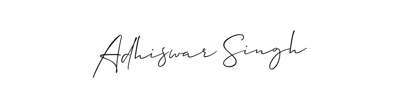 Use a signature maker to create a handwritten signature online. With this signature software, you can design (Allison_Script) your own signature for name Adhiswar Singh. Adhiswar Singh signature style 2 images and pictures png