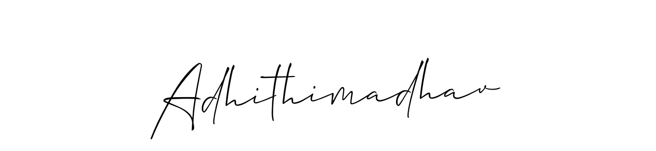 How to make Adhithimadhav signature? Allison_Script is a professional autograph style. Create handwritten signature for Adhithimadhav name. Adhithimadhav signature style 2 images and pictures png