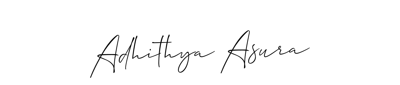 It looks lik you need a new signature style for name Adhithya Asura. Design unique handwritten (Allison_Script) signature with our free signature maker in just a few clicks. Adhithya Asura signature style 2 images and pictures png