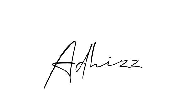 You can use this online signature creator to create a handwritten signature for the name Adhizz. This is the best online autograph maker. Adhizz signature style 2 images and pictures png