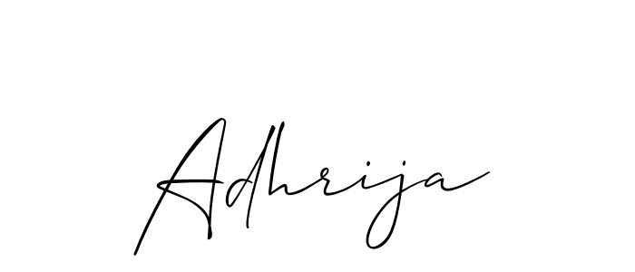 if you are searching for the best signature style for your name Adhrija. so please give up your signature search. here we have designed multiple signature styles  using Allison_Script. Adhrija signature style 2 images and pictures png