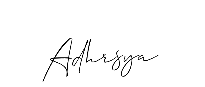 You should practise on your own different ways (Allison_Script) to write your name (Adhrsya) in signature. don't let someone else do it for you. Adhrsya signature style 2 images and pictures png
