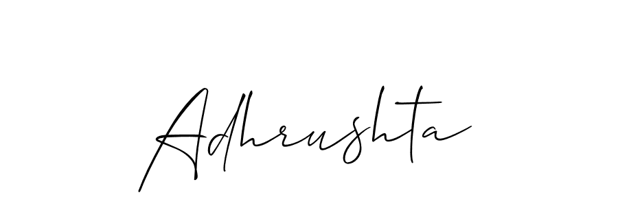 Once you've used our free online signature maker to create your best signature Allison_Script style, it's time to enjoy all of the benefits that Adhrushta name signing documents. Adhrushta signature style 2 images and pictures png