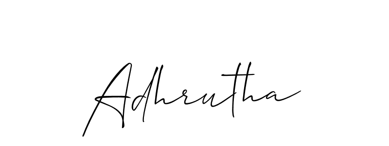 Similarly Allison_Script is the best handwritten signature design. Signature creator online .You can use it as an online autograph creator for name Adhrutha. Adhrutha signature style 2 images and pictures png