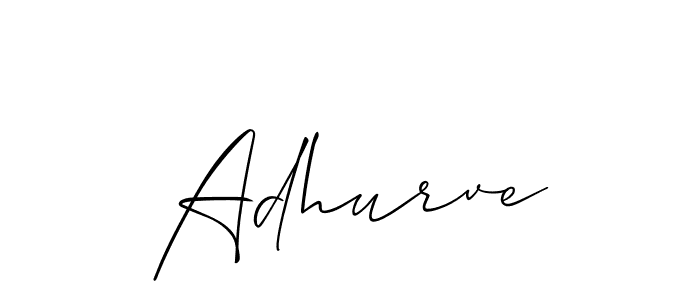 Allison_Script is a professional signature style that is perfect for those who want to add a touch of class to their signature. It is also a great choice for those who want to make their signature more unique. Get Adhurve name to fancy signature for free. Adhurve signature style 2 images and pictures png