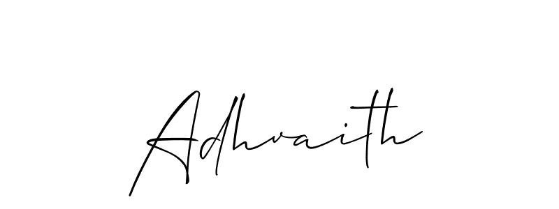 Design your own signature with our free online signature maker. With this signature software, you can create a handwritten (Allison_Script) signature for name Adhvaith. Adhvaith signature style 2 images and pictures png