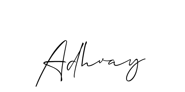 You should practise on your own different ways (Allison_Script) to write your name (Adhvay) in signature. don't let someone else do it for you. Adhvay signature style 2 images and pictures png