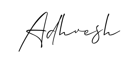 A dynamic signature style for Adhvesh using Allison_Script script. Designed to look authentic, handwritten, and professional. Adhvesh signature style 2 images and pictures png