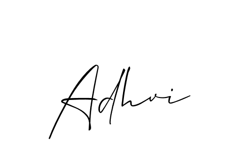 Best and Professional Signature Style for Adhvi. Allison_Script Best Signature Style Collection. Adhvi signature style 2 images and pictures png