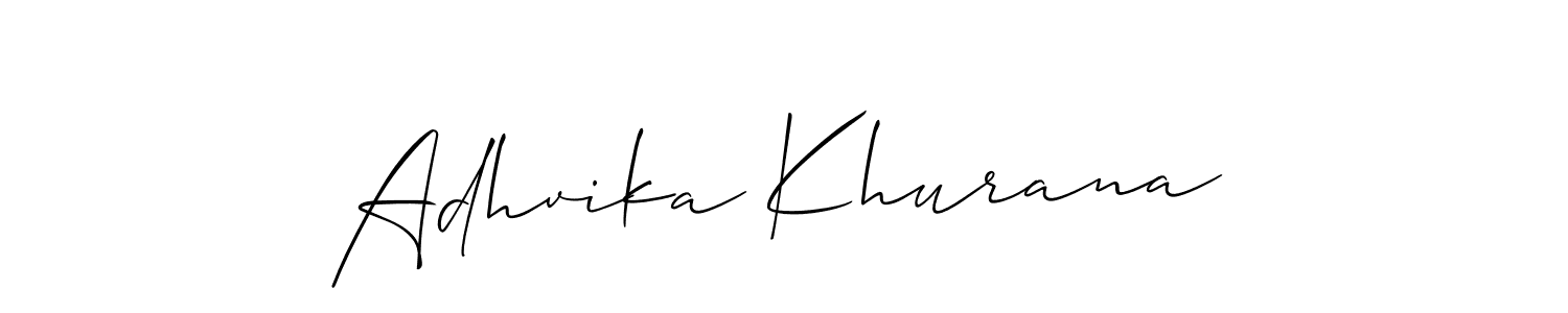 Best and Professional Signature Style for Adhvika Khurana. Allison_Script Best Signature Style Collection. Adhvika Khurana signature style 2 images and pictures png