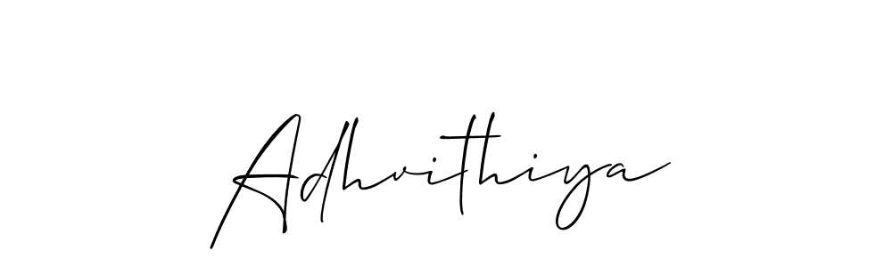 The best way (Allison_Script) to make a short signature is to pick only two or three words in your name. The name Adhvithiya include a total of six letters. For converting this name. Adhvithiya signature style 2 images and pictures png